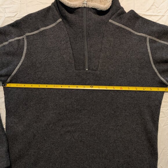 Kuhl Men's EUROPA Quarter Zip Alfpaca Fleece, Gray, Medium - Picture 5 of 10